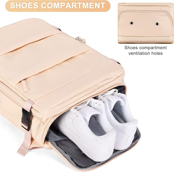 coofay Large Carry On Backpack Flight Approved Personal Item Travel Backpack For Women Airline Approved Waterproof Sports Luggage Backpack Casual Daypack Small Hiking Backpack