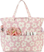 Bluboon Waterproof Beach Tote Pool Bags for Women Ladies Extra Large Carry On Bag With Wet Compartment for Weekender Travel