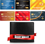 Fake Travel Decoy Wallet with 6 Realistic Fake Credit Cards - Pickpocket Safety