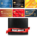 Fake Travel Decoy Wallet with 6 Realistic Fake Credit Cards - Pickpocket Safety