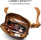 Belt Bag for Women Fanny Pack Crossbody Bags for Women Fashion Waist Packs with Adjustable Strap Gifts for Teenage Girls Women Men (Yellow)