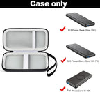 Case Compatible with Anker Portable Charger, 313 Power Bank (for PowerCore Slim 10K) / 523 Power Bank (Slim 10K PD) 10000mAh Battery Pack. 10K Battery Pack Storage Holder Bag (Box Only)- Black