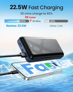 LOOPEAK Power Bank 50000mAh 22.5W Fast Charging Portable Charger, USB C Quick Charge with 3 Outputs & 2 Inputs, LED Display, Huge Capacity External Cell Phone Battery Pack for iPhone, iPad, Camping