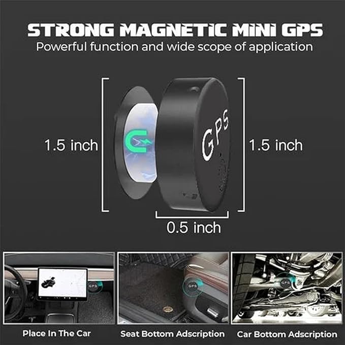 Mini Magnetic GPS Tracker,Easyfind Mini Magnetic GPS Tracker,Strong Car Vehicle Tracking Anti-Lost Car Hidden, GPS Tracking Device(5PCS)