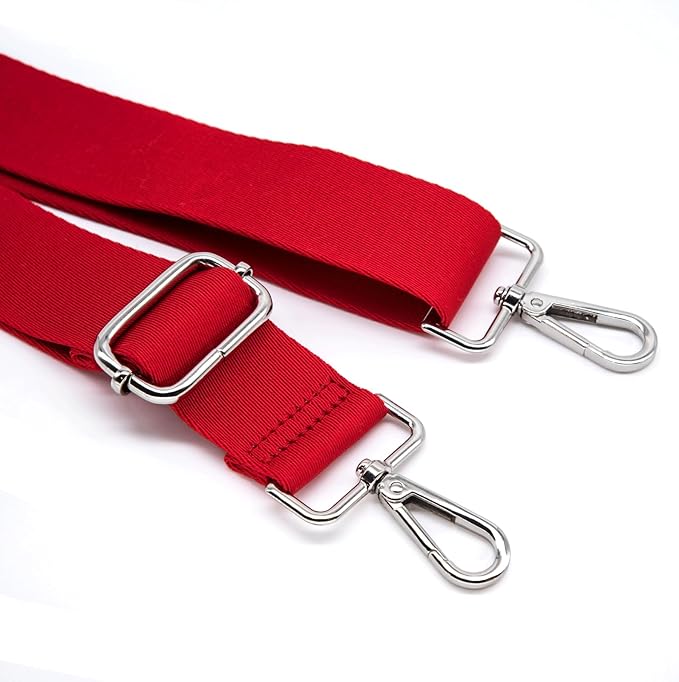 S&loyoe Thickened Solid Color Purse Straps Replacement Crossbody Bag Strap Adjustable Wide Guitar Straps for Handbags 1.5inch