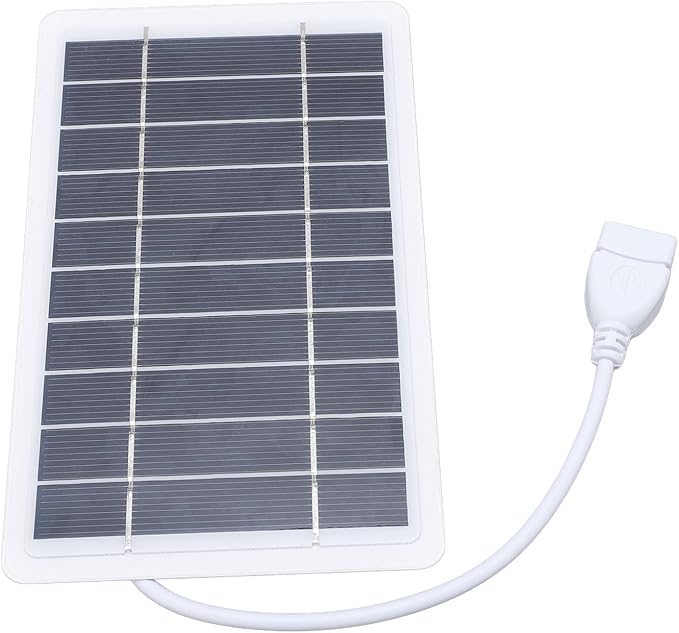 Solar Panel Power Bank, Monocrystalline Silicon 2 USB Outputs High Efficiency Portable Phone Charger, with Compact Size for Camping Hiking Travel