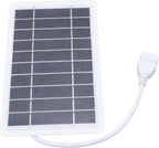 Zunate Solar Panel Power Bank with Dual USB Outputs, Monocrystalline Silicon Phone Charger for Outdoor Camping and Charging Tablets or Cameras At 9 X 16cm Size