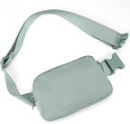 JSJ Mini Fanny Pack for Women & Men,Valentines Day Gifts for Girls Teens Kids Daughter Sister Her,Trendy Stuff Crossbody Bags Cute Everywhere Belt Bags. (Sage Gray)