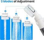 Ann Katy Portable Camping Shower Outdoor Camp Shower Pump,Upgrade Rechargeable Electric Shower Pump with Intelligent Digital Display Multiple Spray Modes for Camping, Hiking, Traveling,RV
