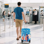 WUJIAONIAO Travel Luggage Cover Baggage Suitcase Cover Protector Skins 18-32 Inch (rainy season, S (for 18-20 inch luggage))