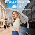 Compact Travel Umbrella with Case - Mini Umbrella for Purse, Small Lightweight &Tiny Design Perfect for Parasol Outdoor Sun&Rain Umbrellas