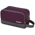 Gonex Travel Toiletry Bag Nylon, Toiletries Kit Shaving Bag Toiletry Organizer Burgundy
