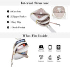 INICAT RFID Blocking Sling Bag, Anti Theft Crossbody Bag for Women, Travel Fanny Pack Style Purse, Vegan Leather