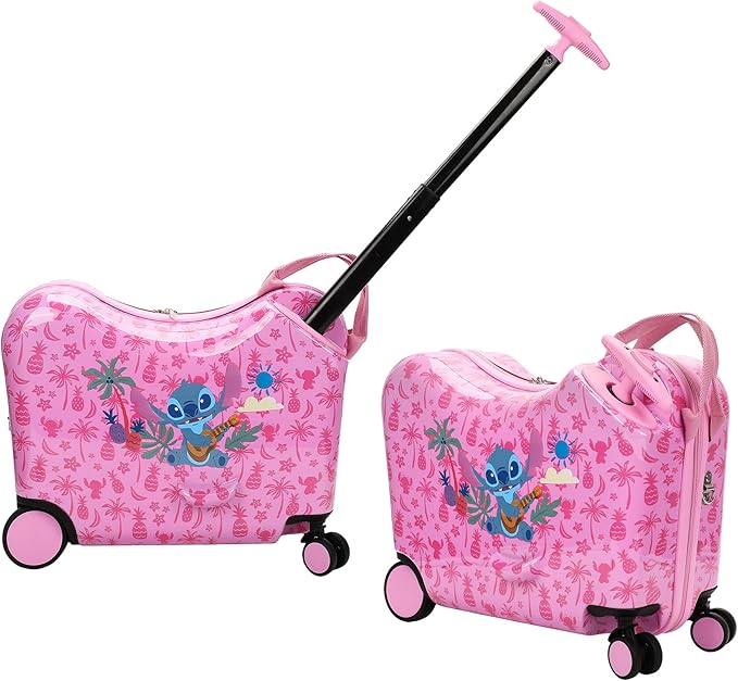 Bioworld Lilo & Stitch Tropical Stitch Ride-On Luggage For Kids & Toddlers