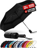 Repel Windproof Travel Umbrella - Compact & Withstands Winds up to 100MPH , Strongest Premium Auto Folding Umbrella for Rain and Sun - Durable, Light & Portable for Women & Men , Fits Backpack & Cars
