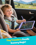 TEKFUN 12 Inch LCD Writing Tablet for Kids, Coloring Drawing Pad, Mess Free Doodle Board, Airplane Travel Toys for Boys and Toddlers, Road Trip Essentials, Gifts for 3-8 Year Old Girls (Purple)