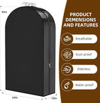 Black Garment Bags for Hanging Clothes 4 Packs, 10“ Gusseted and 43" Clothes Protectors for Hanging Clothes for Closet, Shirts, Coats, Dresses