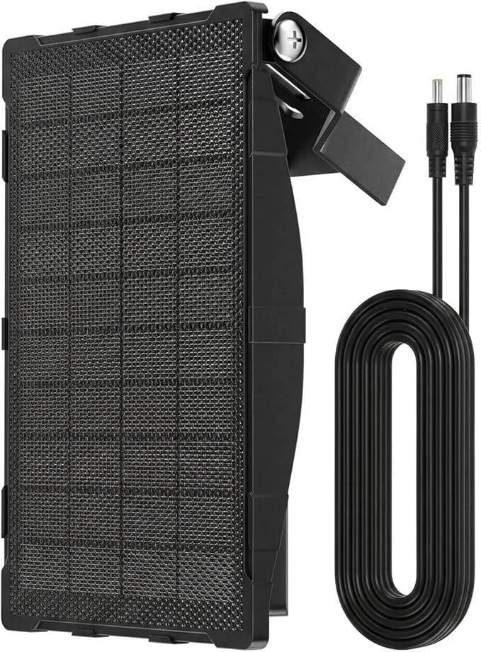 Solar Panel Charger Compatible with Reveal Cellular Trail Cameras X 2.0, X 3.0, X Pro 3.0, Gen 1, SK, XB | 12V Solar Power Supply with Built-in Rechargeable Battery