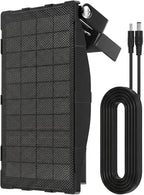 Solar Panel Charger Compatible with Reveal Cellular Trail Cameras X 2.0, X 3.0, X Pro 3.0, Gen 1, SK, XB | 12V Solar Power Supply with Built-in Rechargeable Battery