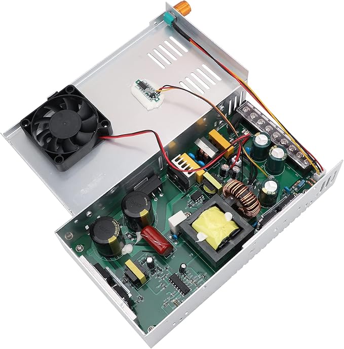 DROK 12V Power Supply, AC 110V 220V to DC 0-12V 40A 480W Buck Converter, Adjustable Variable LED Adapter Regulated 5V 6V 9V 12Volt Voltage Transformer 10A 20A 30A 40Amp Charger for Lab CCTV