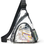 LATMAP 7L Sling Bag For Women Men Backpack Fanny Pack Crossbody Chest Travel Shoulder Belt Bags Purse Handbag PU Leather