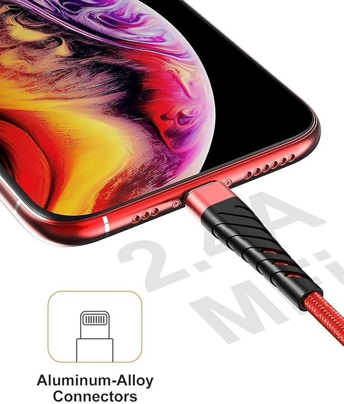 (2 Pack) Long iPhone Charger 10ft for [MFi Certified],CyvenSmart 10 Foot Lightning Cable Fast Charging Cord 10 Feet for iPhone 12/12 Pro/11/11 Pro/11 Pro Max/XS/XS Max/XR/X/8/8 Plus/7/7 Plus/6 Plus