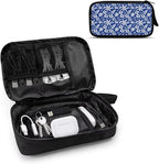 Tropical Flowers Electronic Organizer Travel Cable Organizer Bag Portable Pouch Electronic Accessories Carry Case for Tech Accessory Phone Power Bank Cable Cord Charger