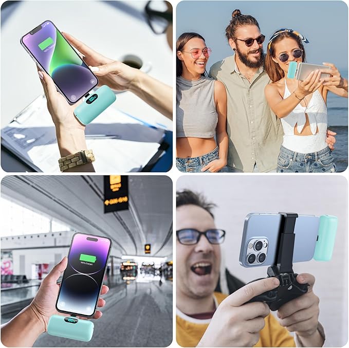 Small Portable Charger for iPhone 5000mAh, PD Fast Charging Power Bank,Mini Battery Pack Portable Phone Charger Travel Essentials for iPhone 14/14 Pro Max/13/13 Pro/12 Pro/11/XS/XR/X/8/7/6/SE Series
