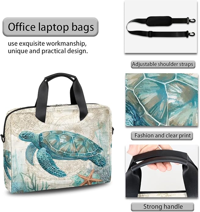 Cute Laptop Shoulder Bag for Women Men, Computer Laptop Bag Laptop Sleeve Case Laptop Satchel Briefcase Carrying Bag QA-1