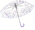 Chesoon Flower Blossom Umbrella Clear Bubble Surface for Women Girls Lightweight Rain Umbrella with 8 Fiberglass Ribs