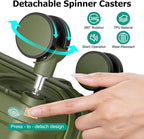 Joyway Luggage Sets 6 Piece with Detachable Spinner Wheels, Lightweight Hard Shell Travel Suitcse Set with TSA Lock (Green, 6 Piece Set)