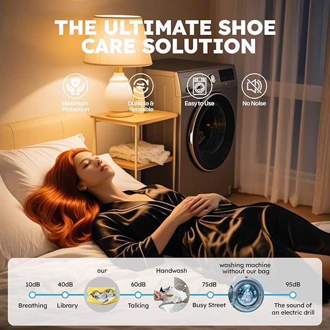 Shoe Washing Machine Bag: Laundry Shoe Bag Keeps Clean - Reusable Shoe Washing Bag for Sneaker Tennis Shoes Unstain Cleaner Kit(Yellow 2 Pcs)
