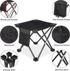 KABOER 2 Pack Folding Camping Stool Portable Outdoor Camping Chair for Fishing BBQ Hiking Gardening Beach Travel with Carry Bag