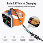 Audiovance 2-Pack AB762 Reversible Smartwatch Charger – Innovative Magnetic Charging Cable, Solves Polarity Mismatch, Universal for All 7.62mm-Pin-Pitch Smart Watches