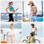 Fanny Packs for Women Men,Belt Bag,Water-resistant Crossbody Bag with 4 Zipper Pockets,Fashion Waist Packs with Adjustable Strap for Workout/Running/Yoga/Shopping/Hiking,Beige