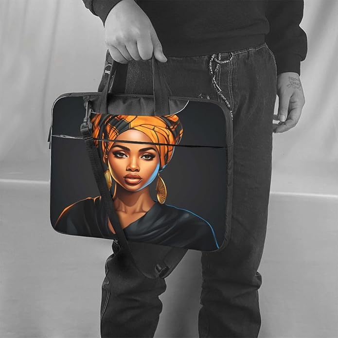 Laptop Bag Case African Women Computer Messenger Shoulder Bag Laptop Sleeve Briefcase