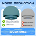 4 Pairs Replacement Ear Tips for AirPods Pro 2nd/1st Generation with Portable Storage Box & Cleaner Pen,Noise Reduction Holewith & Built-in dust Guard Screen,Silicone EarTips(P-Green)