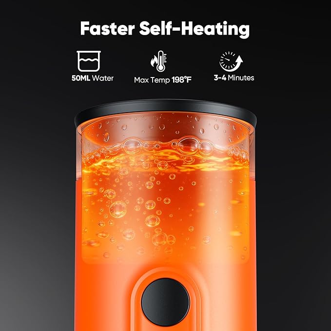 Portable Espresso Machine with Self-Heating System, 15 Bar Portable Coffee Maker Compatible with Capsules & Ground Coffee, Espresso Maker for Car, Camping & Travel