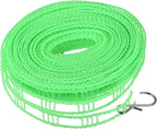 uxcell Portable Clothesline, 32.8ft Nylon Windproof Non-Slip Washing Line Rope for Courtyard Outdoor Travel Camping Laundry Drying, Green