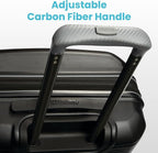 American Tourister Stratum 2.0 Expandable Hardside Luggage with Spinner Wheels, Checked-Medium, Jade Green