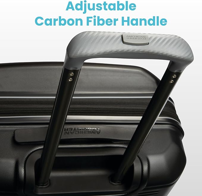 American Tourister Stratum 2.0 Expandable Hardside Luggage with Spinner Wheels, Carry-On, Jade Green
