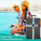Luggage Straps for Suitcases TSA Approved Easy Pack Organized Suitcase Strap, Luggage Strap, Luggage Belt Strap, Bag Straps for Luggage. Buckle Straps Travel Accessories (Hawaii Plant)