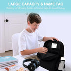 STEAMEDBUN Black Backpack for School,Teens Boys Backpack for Elementary School Bag