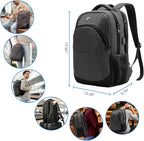 Swissdigital Design Travel Laptop Backpack for Men and Women, College Backpack with USB Charging Port for Fits 16 Inch Notebook, Grey | SD1670-02