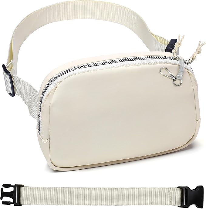 Mini Belt Bag for Women, RFID Small Fanny Pack, Womens Fashion Waist Packs with Extender Strap, Crossbody Bum Bags