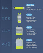 BAGSMART 6 Set /4 Set/2 Set Compression Packing Cubes for Travel, Lightweight Luggage Organizer Bags, Durable Space Saver Bags Travel Essentials