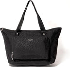 Baggallini Carryall Expandable Lightweight Travel Tote 22" Packable Folding Compact Nylon Washable Weekender w/Luggage Sleeve