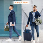 Lifewit Medium Lunch Bag, Insulated Lunch Box, Soft Cooler Cooling Tote for Adult Men Women, Gray and Green 12-Can (9L)