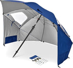 Sport-Brella Premiere UPF 50+ Umbrella Shelter with Patented Side Panels and Tilt Mechanism, Heavy-Duty 1.25 Inch Center Pole, Auger Anchor for Sand and Grass