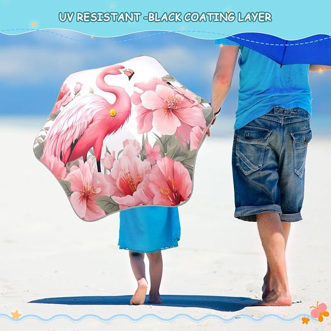 ALAZA Kids Umbrella Stick Umbrellas Cute Umbrella for Boys Girls Toddler UV/Sun Rain Windproof